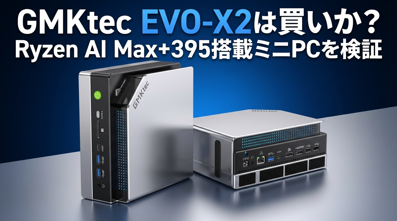 GMKtec EVO-X2は買いか？Ryzen AI Max+395搭載ミニPCを検証