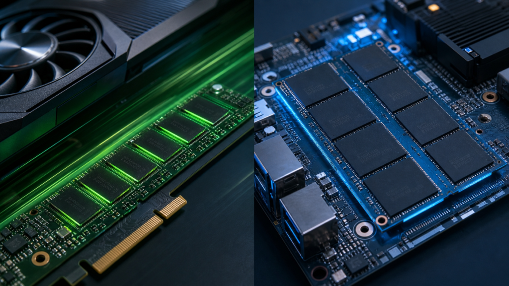 VRAMと統合メモリの違い